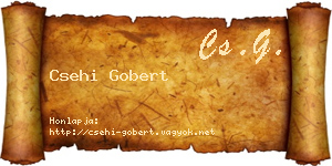 Csehi Gobert névjegykártya